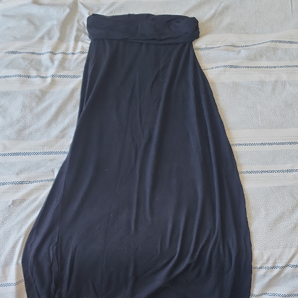Nollie Stretchy Maxi Skirt With Foldover Band